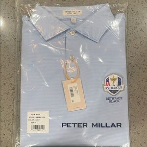 Peter Millar Light Blue Ryder Cup Polo